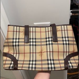 Burberry canvas tote bag